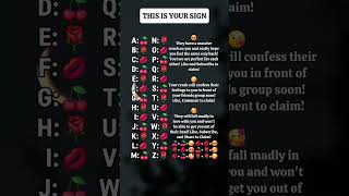 This is your sign #shorts #initials #youtubeshorts