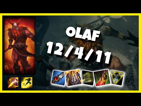 EU Challenger Olaf JUNGLE (12/4/11) vs IVERN Gameplay Replay - Patch 10.19