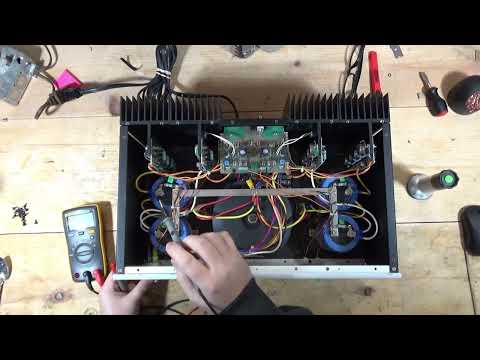 Adcom GFA 555 Repair - High DC Offset on Left Channel
