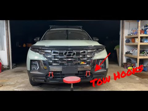 How to Remove Front Bumper & Install Tow Hooks | 2024 Hyundai Santa Cruz DIY Guide