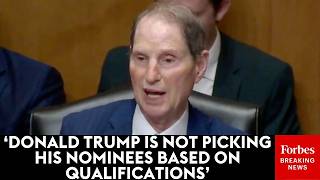 'They Simply Aren't Qualified': Ron Wyden Casts Doubt On Trump Treasury Nominees