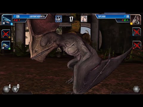 TAPEJARA VS LABYRINTHODONTIA II Dinosaurs Battle II Game Jurassic World II Dinosaurs Book