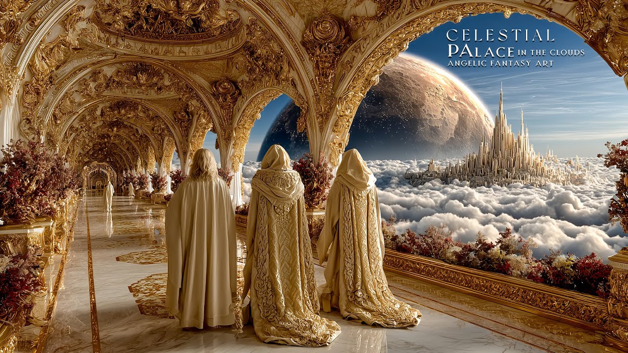 Celestial Palace in the Clouds | Epic Angelic Fantasy Art Showcase