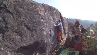 Video thumbnail: La cabra voladora, 7a+. Alcañiz