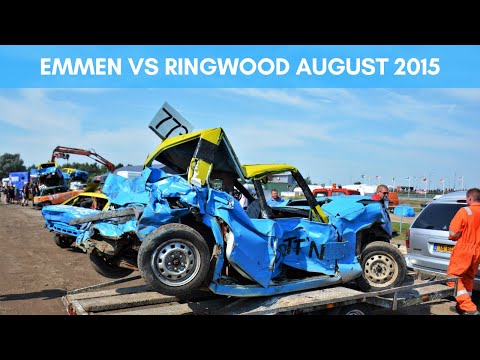 Emmen (NL) vs Ringwood (UK) Unlimited Banger Racing 22-8-2015