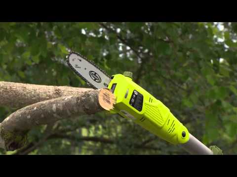 Ships 8/6 Sun Joe Multi-Angle Telescopic Pole Chainsaw with Albany Irvin