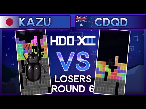 Hard Drop Open 12 - Kazu Vs. CDQD- Losers Round 6 TETR.IO Tournament