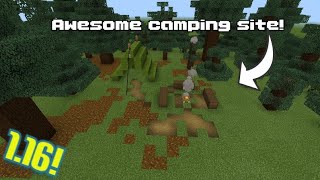 How To Make A Camp Site In MINECRAFT!