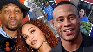 Devon Franklin Shows Off His NEW BOO So Meagan Good Declares She's In Love With Jonathan Majors