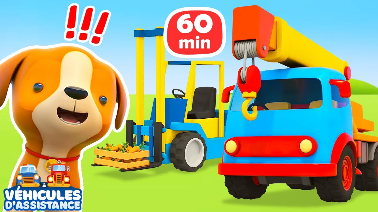 Dessins animés complets en français. Les missions des Véhicules d'assistance. Voitures pour enfants