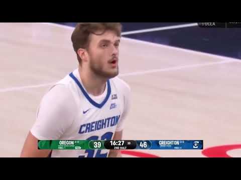 Oregon Ducks vs Creighton Bluejays  Nov 27, 2025   Men's College Basketball