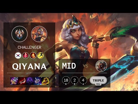 Qiyana Mid vs Zed - KR Challenger Patch 10.12