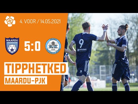 4. voor 2021: Maardu Linnameeskond - Pärnu Jalgpalliklubi 5:0 (2:0)