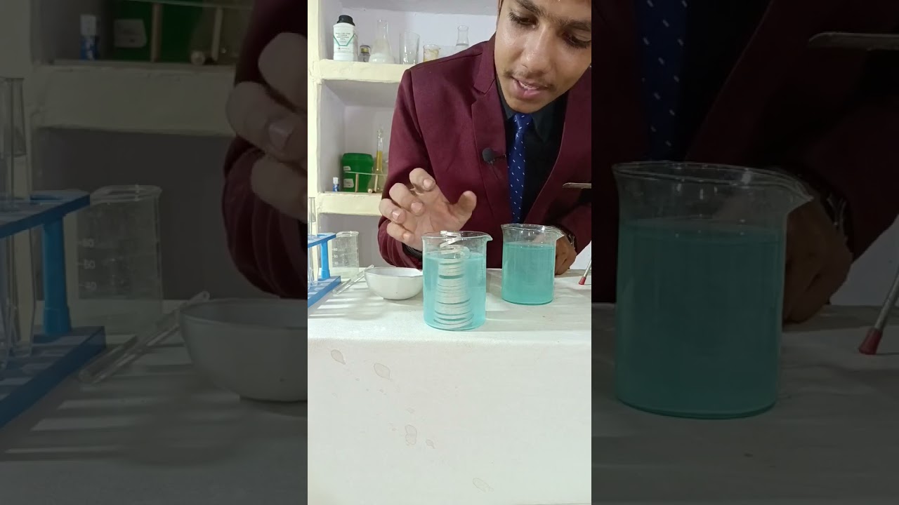 Displacement reaction☺️ | Chemical reaction and equation #short #class10 #cbse