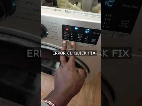 Samsung washer CL ( child lock error) quick fix