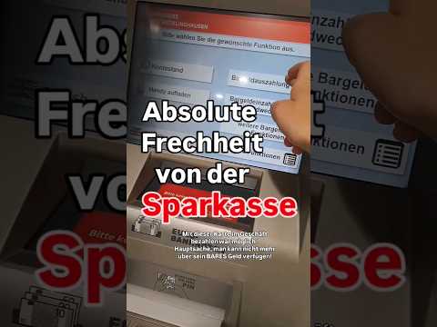 Es ist eine #Frechheit , dass ich kein #Bargeld abheben kann, die #Kartenzahlung im #Geschäft