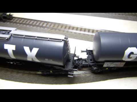 31. Stummi-Treff WN,  11 - Kurzkupplungsverhalten bei GATX Kesselwagen in geschlängelter Strecke