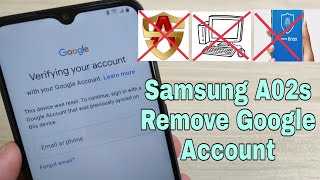 New Method!!! Samsung A02s (SM-A025F), Remove Google Account, Bypass FRP. Without PC.