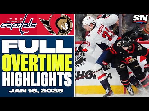 Washington Capitals at Ottawa Senators | FULL Overtime Highlights - January 16, 2025