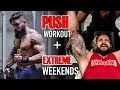 FULL PUSH WORKOUT | Giant Shoulder Sets, Boxing, Unconventional Techniques & Weekends!