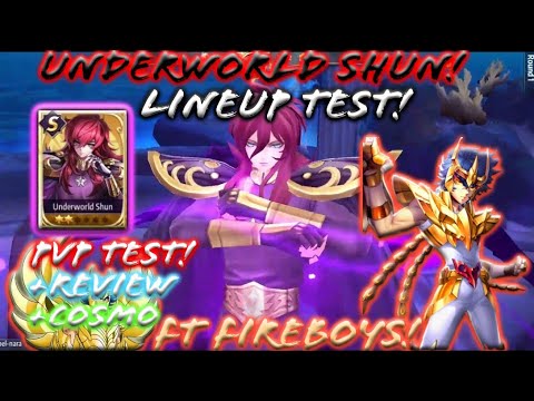 Saint Seiya: Awakening - Underworld Shun PvP Test and Preview with Lineup Test! (w/ Fire Boys Combo)