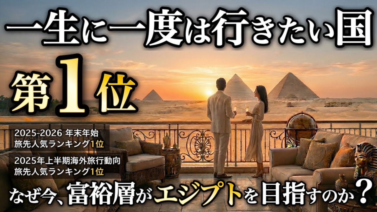 【2026年最新】一生に一度は行きたい国1位の真相。なぜ今、富裕層がエジプトを目指すのか。