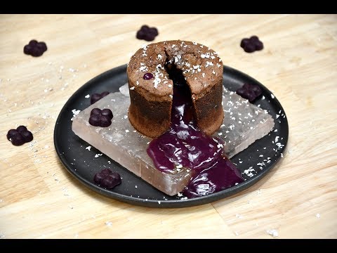 How to make chocolate and hibiscus moelleux cakes