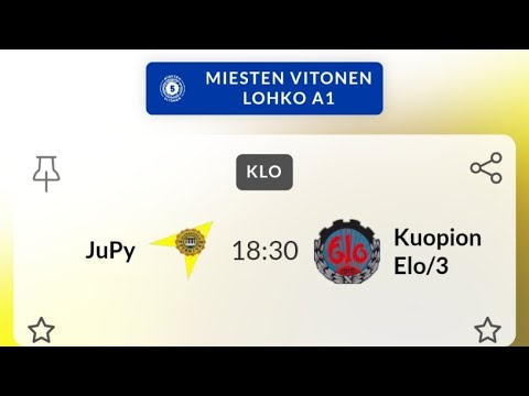 JuPy  - Kuopion Elo/3, miesten vitonen, 01.07.2025