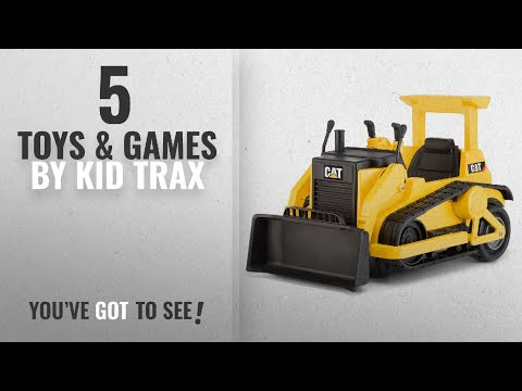Top 10 Kid Trax Toys & Games [2018]: Kid Trax CAT 12V Bulldozer Cat KT1136 Ride On, Yellow