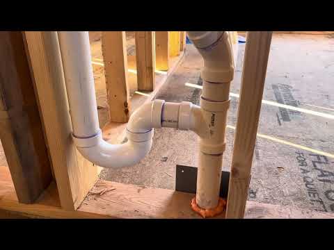 Washing machine drain line rough in explained.  [Just over 2 minutes]  North Carolina Code.