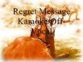Regret Message - Karaoke/Off-Vocal 