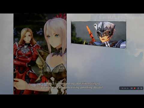 Tales of Arise - Shionne eating Cheess Fondue