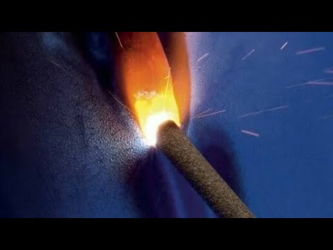 Как варить электродом вертикал сверху вниз без отрыва. Очень быстро, как полуавтоматом