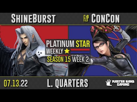 PSW S15:W2 - ShineBurst (Sephiroth) Vs. FzP | ConCon (Bayonetta ) - L Quarterfinals