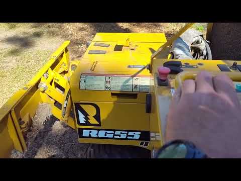Rayco RG 55 Stump Grinder COMPLETE Operating Tutorial