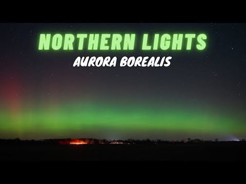 Northern Lights in Minnesota | Aurora Borealis | Time-lapse video  | 4K video