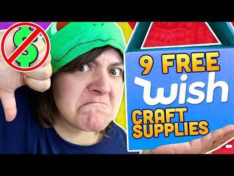 I ORDERED 9 FREE ARTS & CRAFT SUPPLIES FROM WISH Cash or Trash?