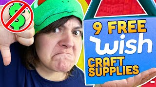I ORDERED 9 FREE ARTS & CRAFT SUPPLIES FROM WISH Cash or Trash?