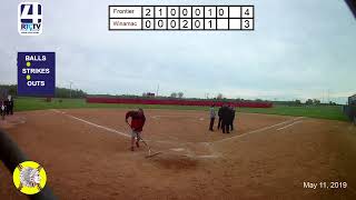 Winamac Softball vs Frontier