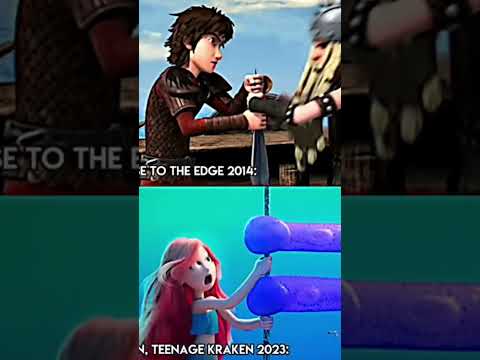 Oh DreamWorks why are they so similar?🤔#kraken #httyd #dreamworks