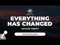 Everything Has Changed - Taylor Swift ft. Ed Sheeran (Piano Karaoke)