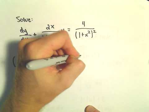First Order Linear Differential Equations / Integrating Factors - Ex 2