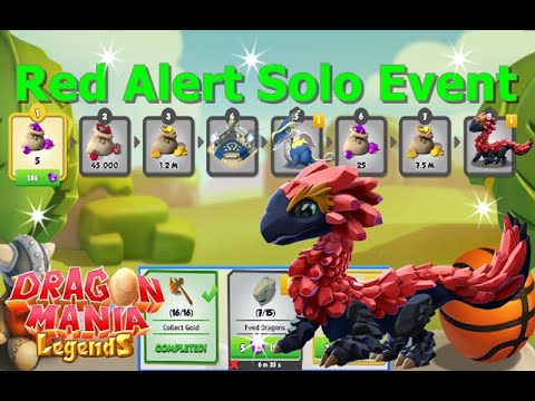 Red Alert Solo Event-Dragon Mania Legends | Red Scale Dragon | DMl