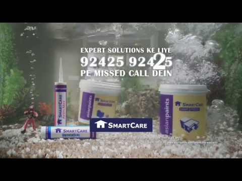 Asian Paints SmartCare TVC - Waterproofing Solutions with Warranty (40 Seconds)