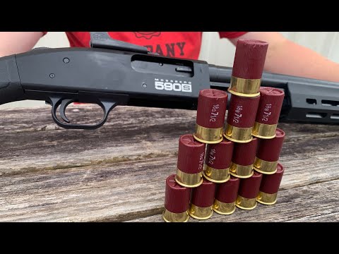 How many mini shells will Mossberg 590s hold