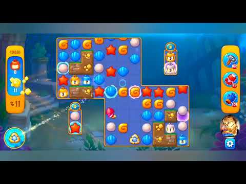 фишдом 2022  #  10881 уровень - прохождение без бустеров # Fishdom,   10881  level - no Boosters.