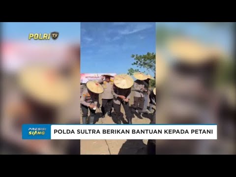 POLDA SULTRA BERIKAN BANTUAN KEPADA PETANI