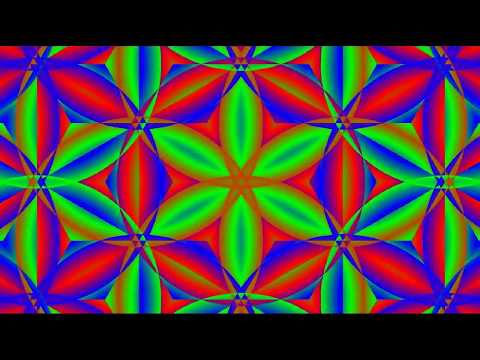 Flower Power for Life ॐ - ( Psychedelic Sacred Geometry Visuals & Fractals Zoom, Psy / Goa Trance.)