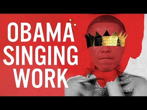 Barack Obama Singing Work by Rihanna thumnail