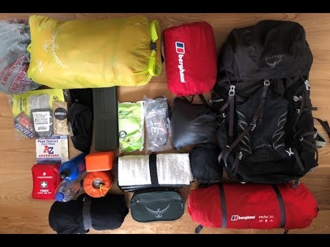 Backpacking Kit for beginners | One overnight Hike and WILD CAMP